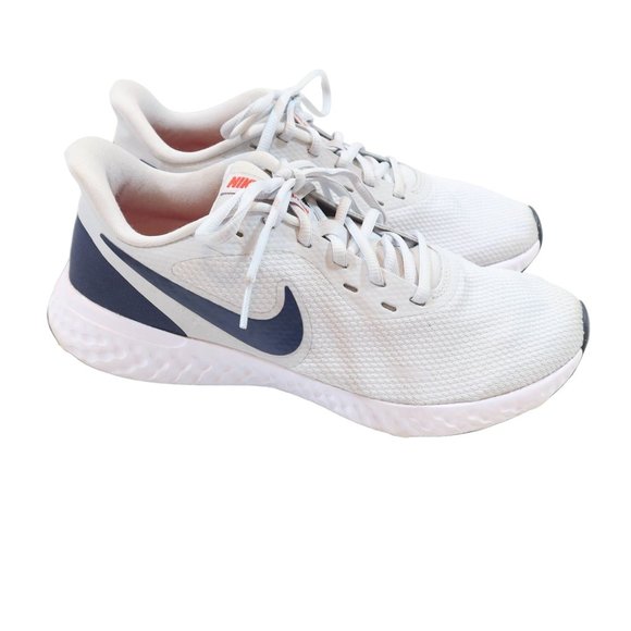NIKE Revolution 5 Running Shoes in Pure Platinum/Thunder Blue Size 9 - Picture 4 of 9